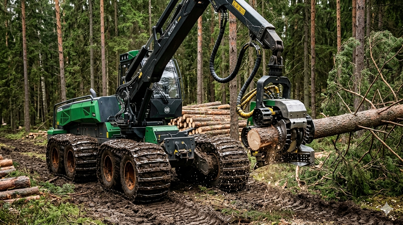 Ремонт лесной техники: техническое обслуживание и ремонт трансмиссии форвардеров и харвестеров в Минске
