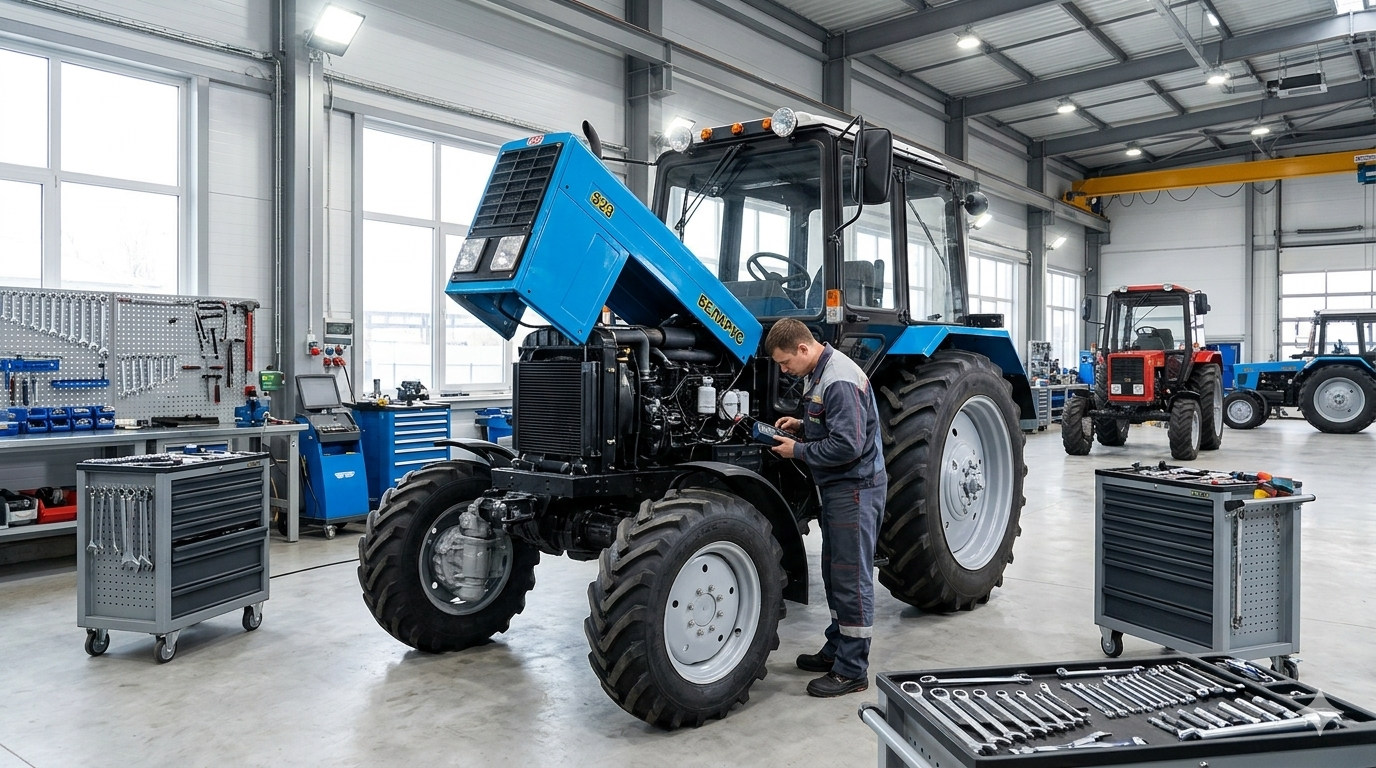 Ремонт тракторов МТЗ Беларус и обслуживание узлов трансмиссии в Минске