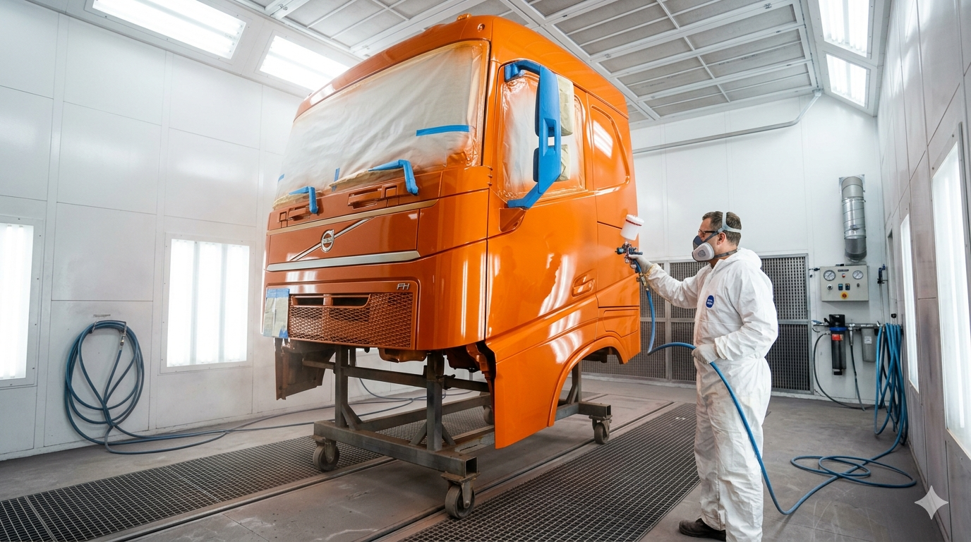 Профессиональная покраска спецтехники Амкодор, МТЗ и восстановление ЛКП кабин в Минске