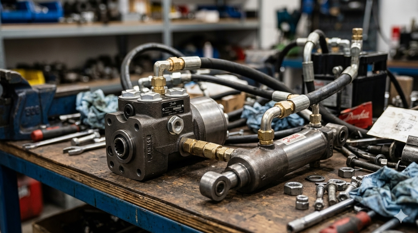 Ремонт ГУР, насос-дозаторов и гидроцилиндров рулевого управления спецтехники в Минске